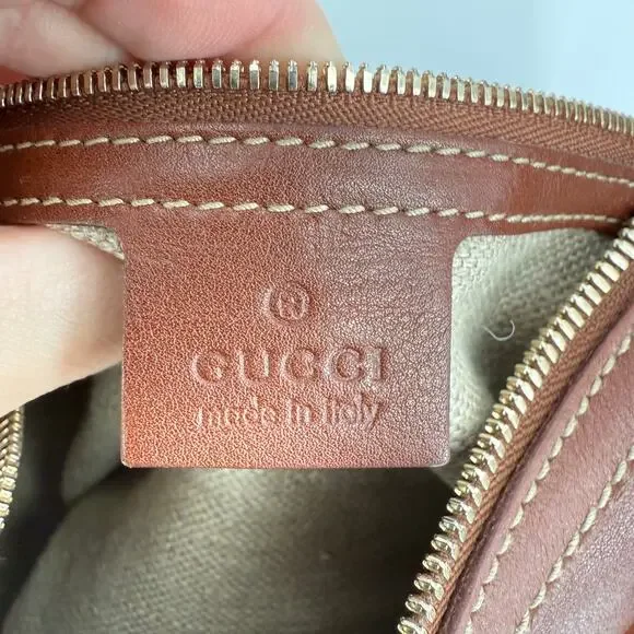 GUCCI Brown Leather Bamboo Amalfi Hobo Shoulder Bag - Picture 10 of 16